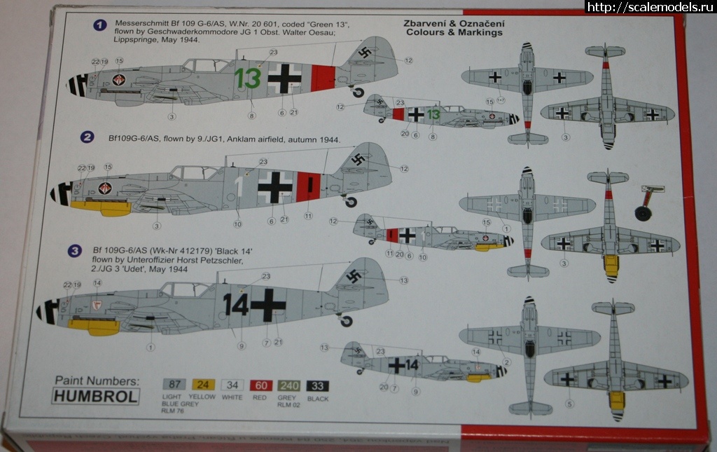 Bf-109 g-6AS W.Oesau "Az model" 1/72  