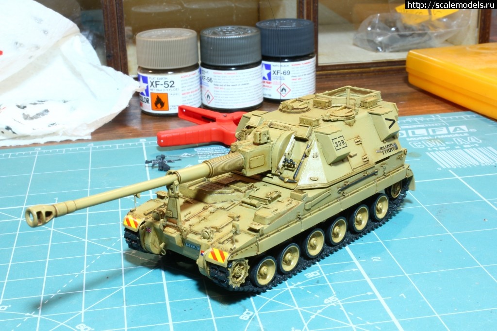 #1227914/ British AS-90 SPG Trumpeter 1/72 -    2 !  