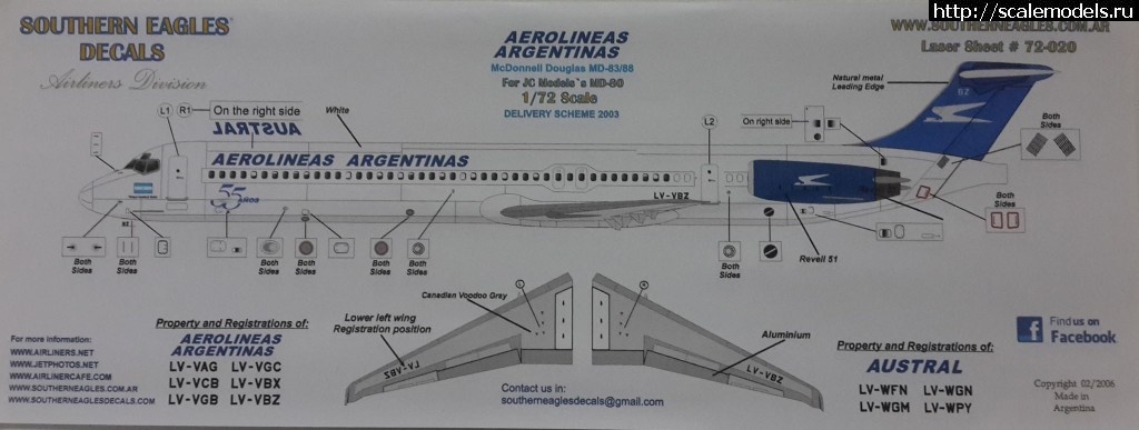 MD-80, Boeing 717   1/72  