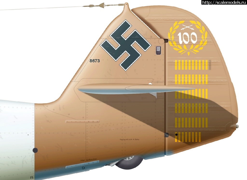 #1243857/ Messerschmitt BF-109f-4 trop  (1:48, ICM)  