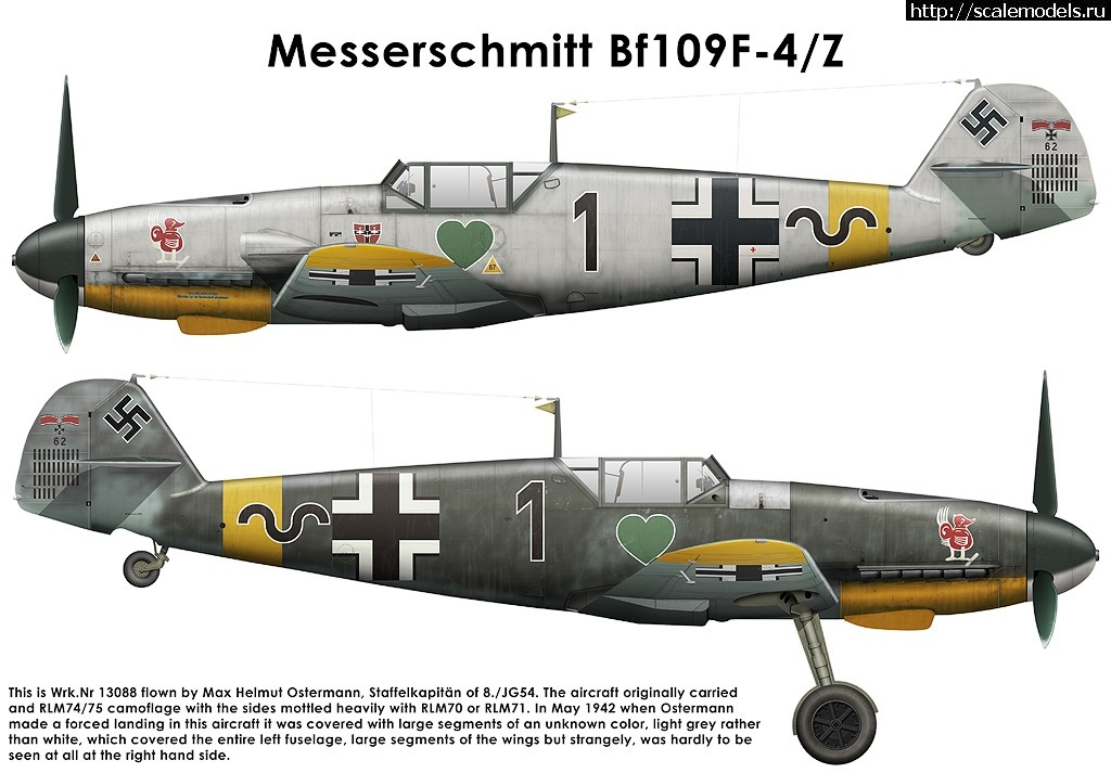 #1246010/ Messerschmitt Bf.109 F-4  1/48  