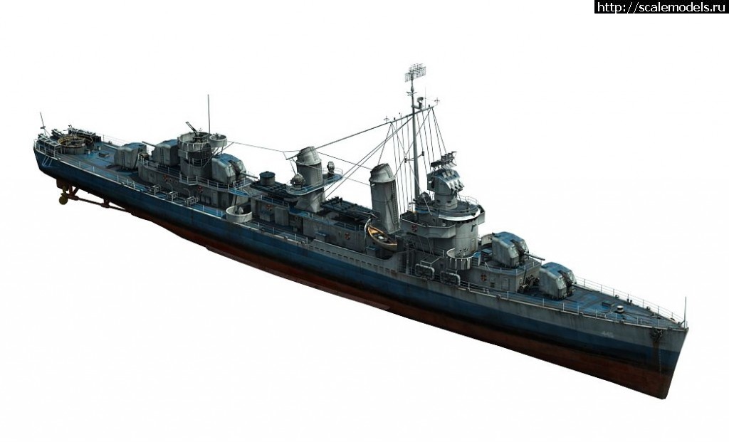 #1250285/ Revell 1/144 uss Fletcher destroyer  