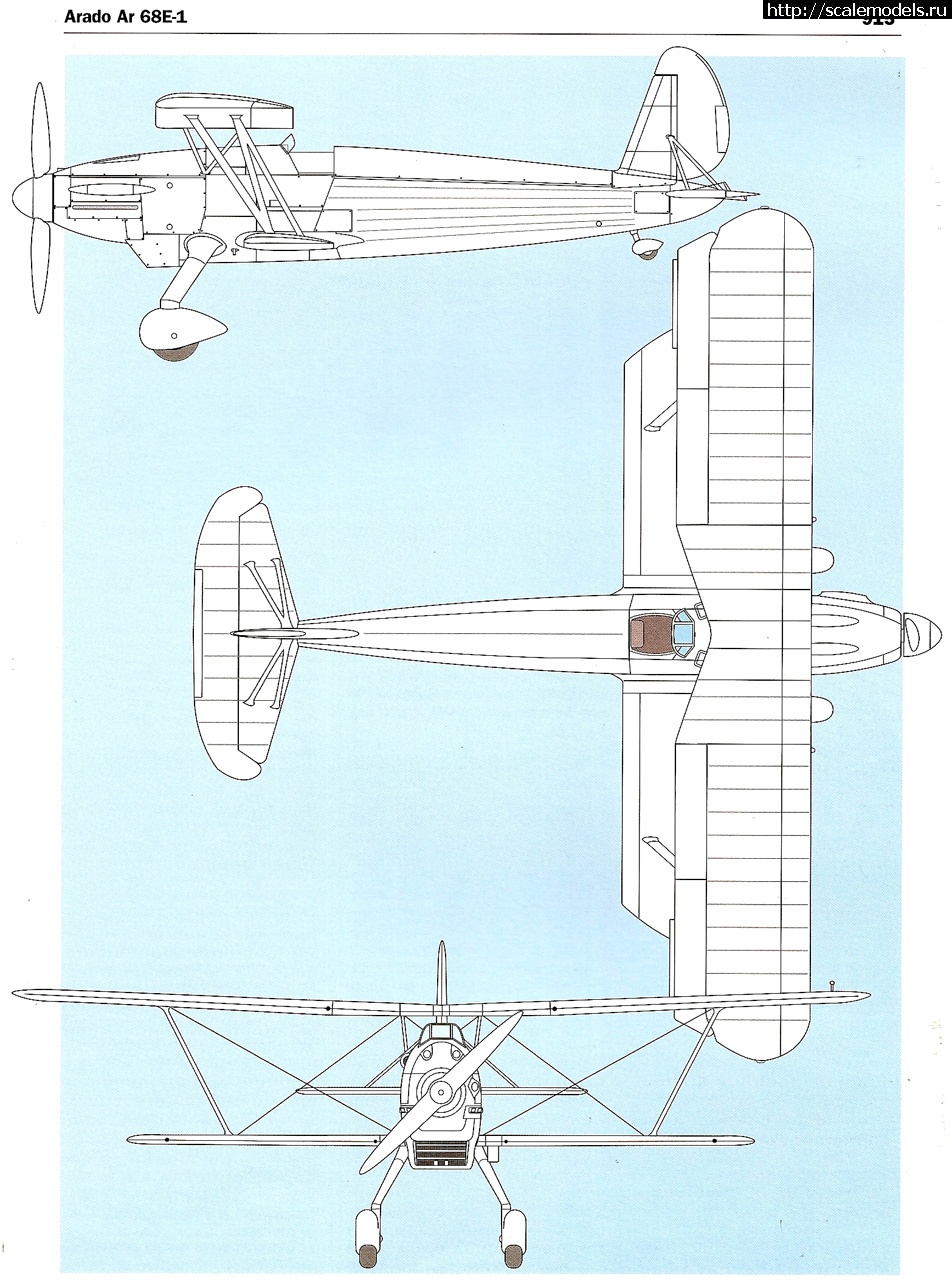 #1257457/ Arado Ar 68E-1, Classic Airframes, 1:48  