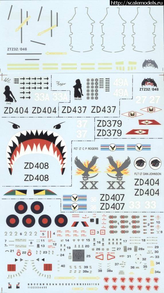 #1286955/   Zotz decals: 1/32 AV-8B ...(#3204) -   