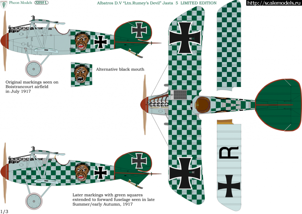 Albatros D.V Rumey - Eduard - 1/48 - !  