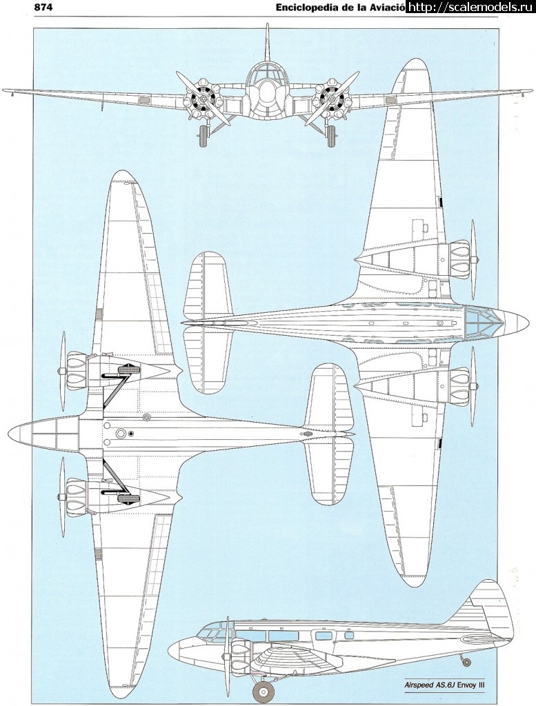 Airspeed AS.6J Envoy, RS Models, 1:72  