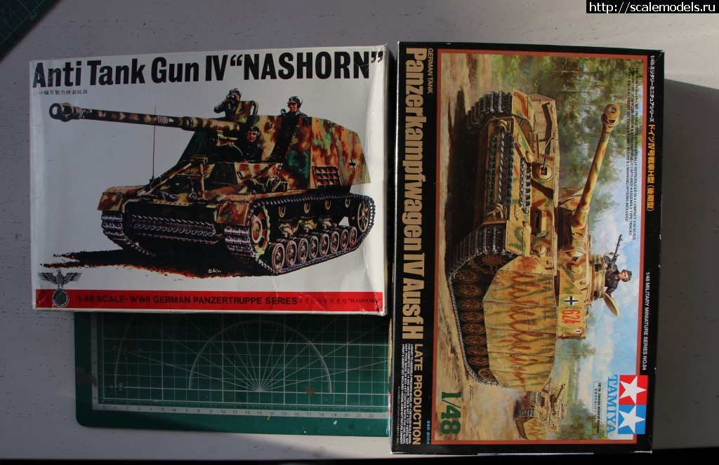  "NASHORN"; Fuman(Bandai)+ Pz.Kpfw.IV (Tamiya)  