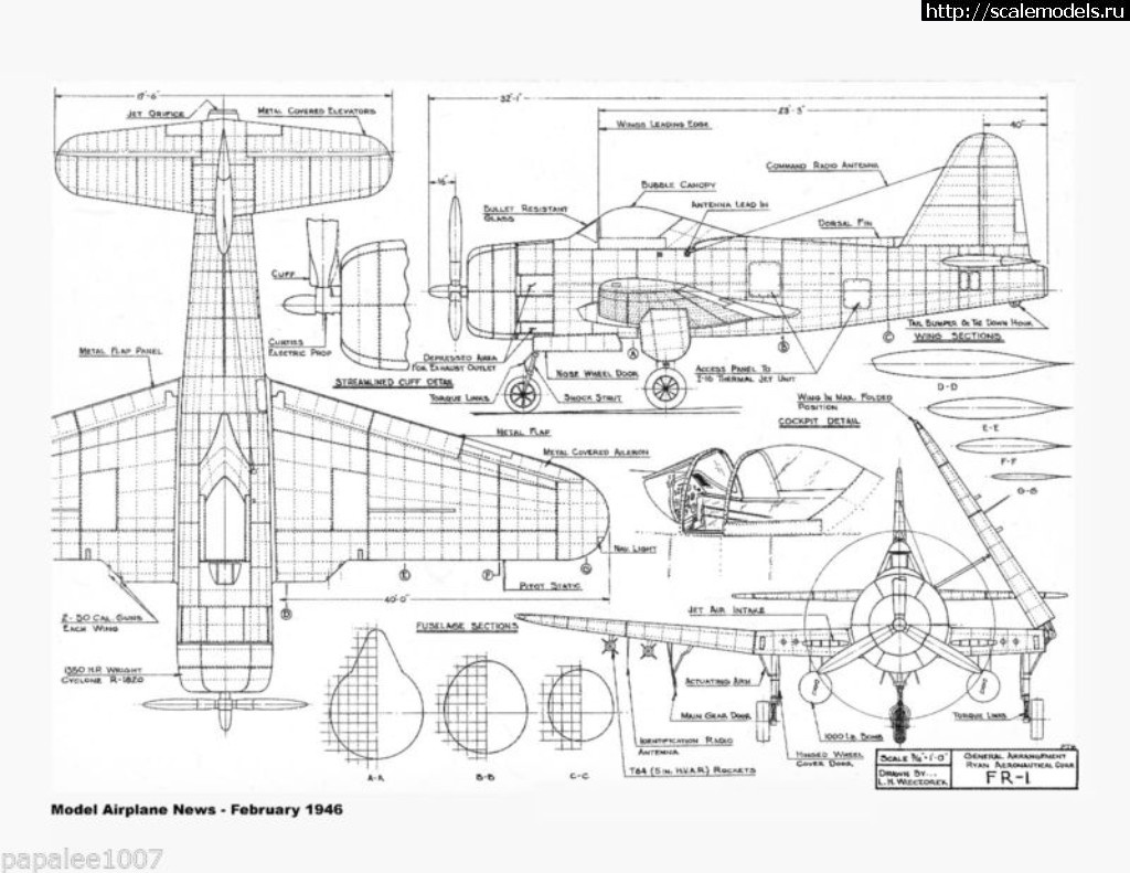 F4u 4 corsair чертежи