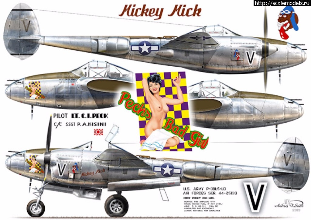 P-38L Pecks Bad Girl    