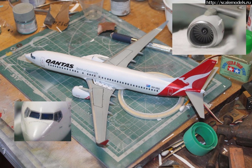#1410619/ 1/144  737-800 Qantas - !  