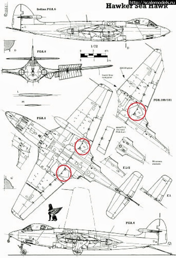 #1417352/ Hawker Sea Hawk FGA.6     1:72 HobbyBoss   .   