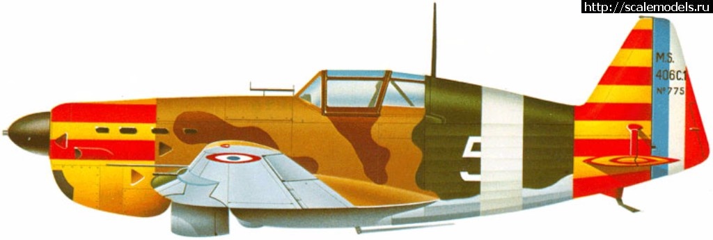 #1422106/ Morane-Saulnier MS-406 C1  AZmodel 1/48.  