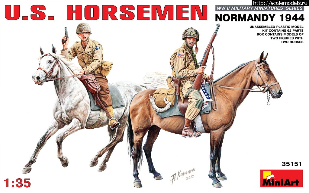  35151 MiniArt U.S. HORSEMEN  