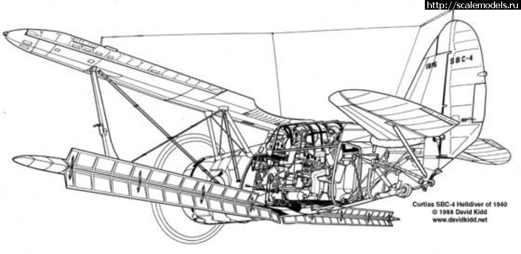 #1482445/ Curtiss SBC-4 Helldiver 1/72 Heller   