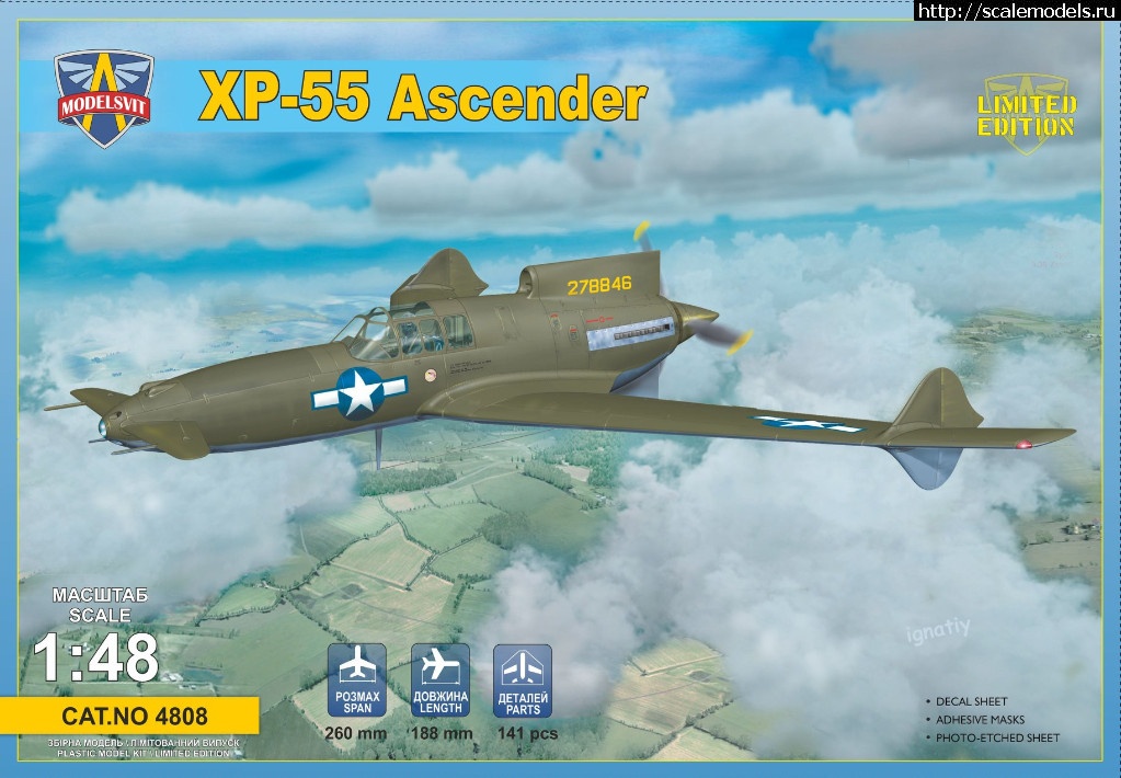 #1509206/  Modelsvit XP-55 Ascender 1/48 (#13027) -   