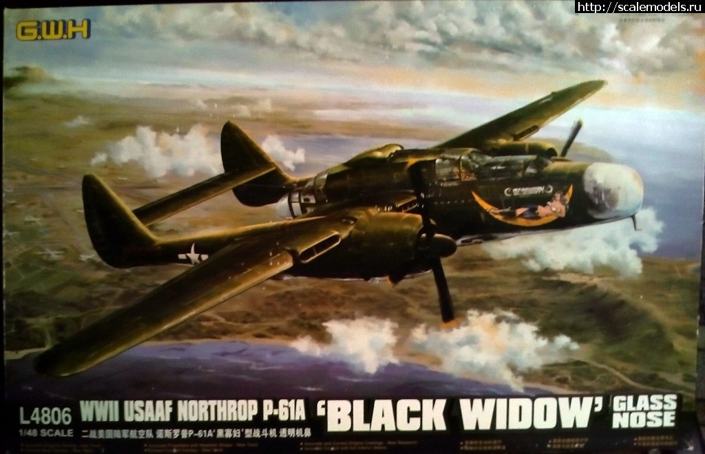 GWH P-61A Black Widow Glass Nose 1/48  