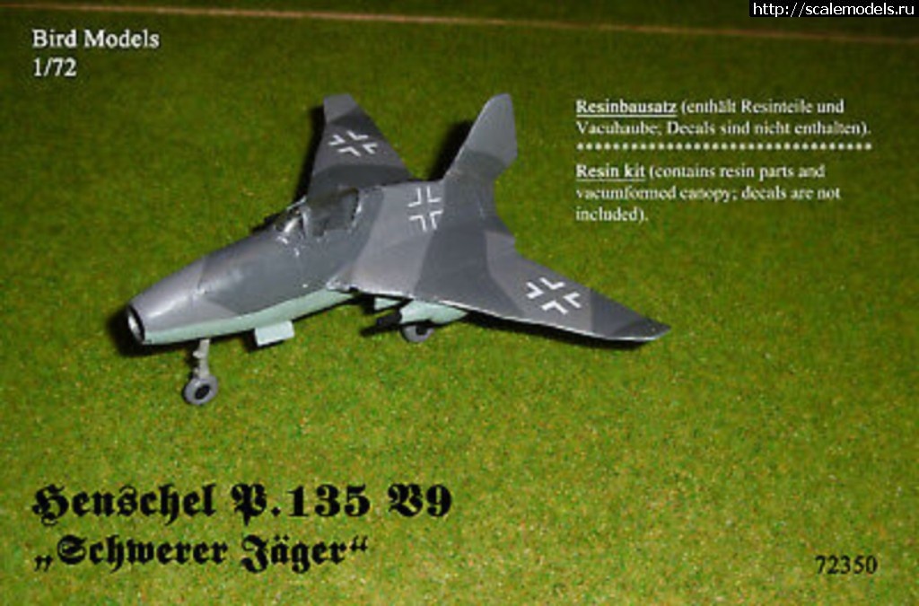 Pepelatz 1/72 Henschel Hs P. 135(#13726) -   