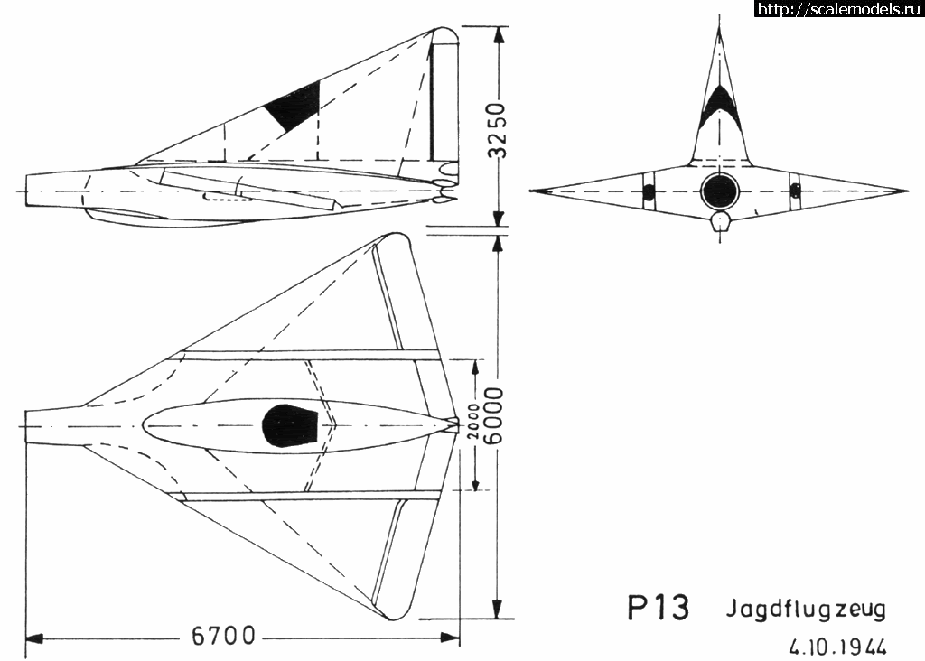 Lippisch P-13a PM Model 1/72   