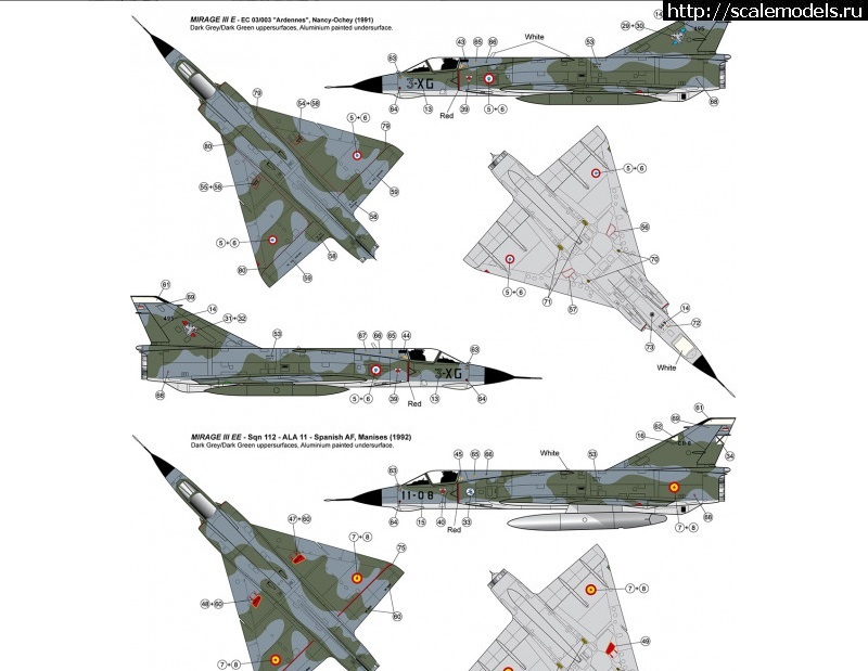 #1607273/   Dassault Mirage IIIE 1/72 ModelSvit   