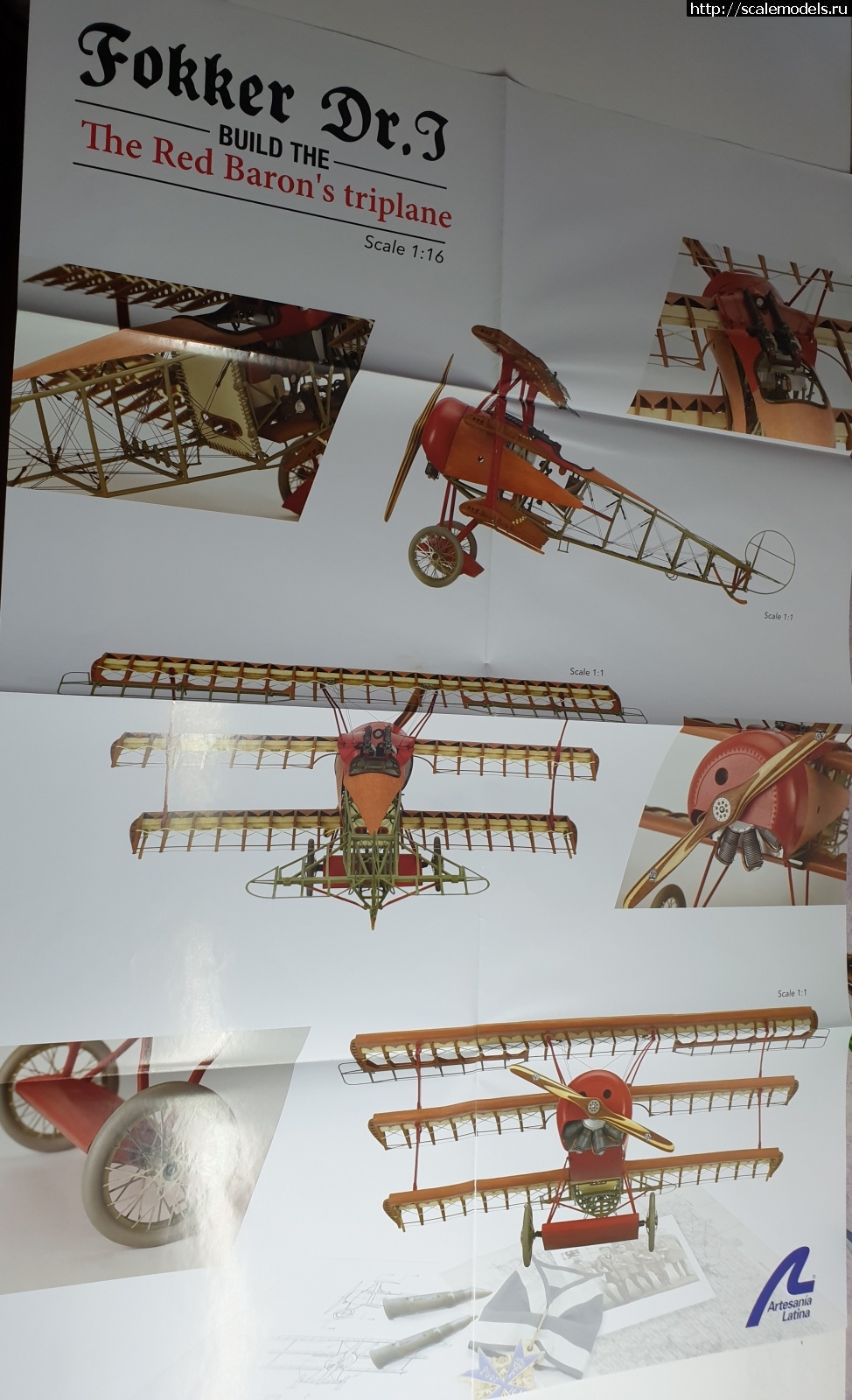 1/16 Artesania Latina Fokker DR.J The Red Baron's triplane  