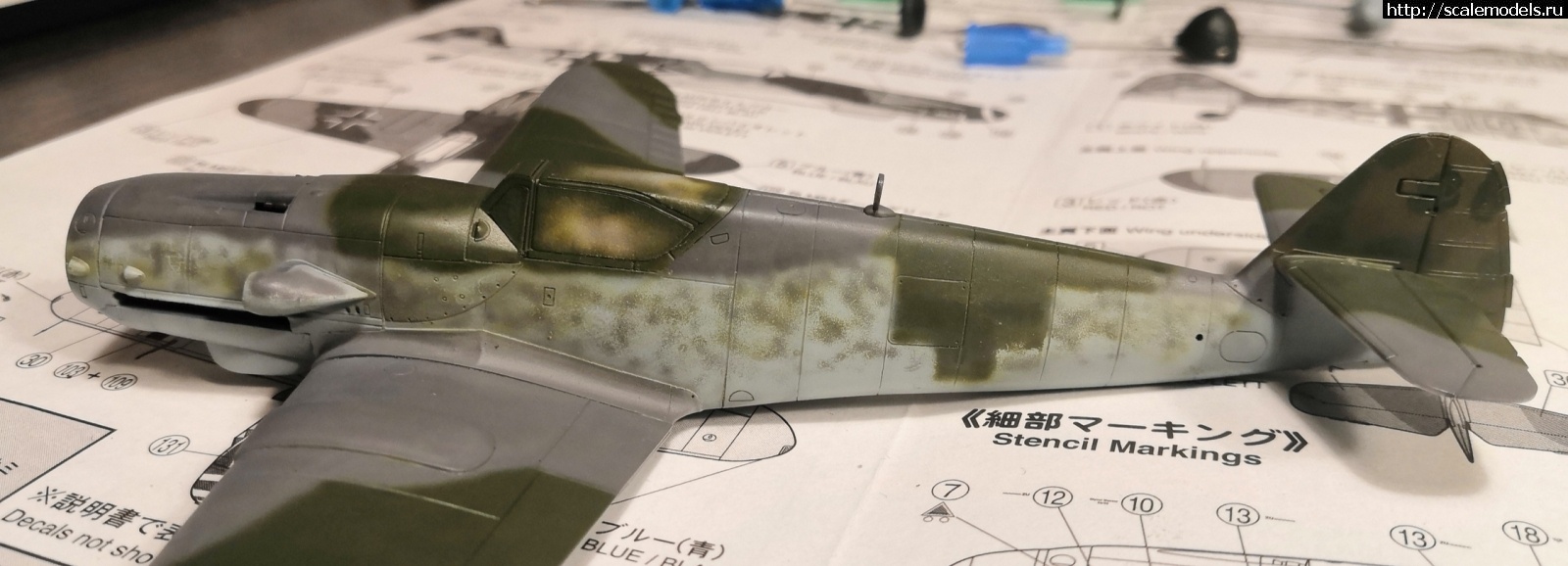 #1640522/ Bf-109 k-4 (FineMolds) 1/72 !  