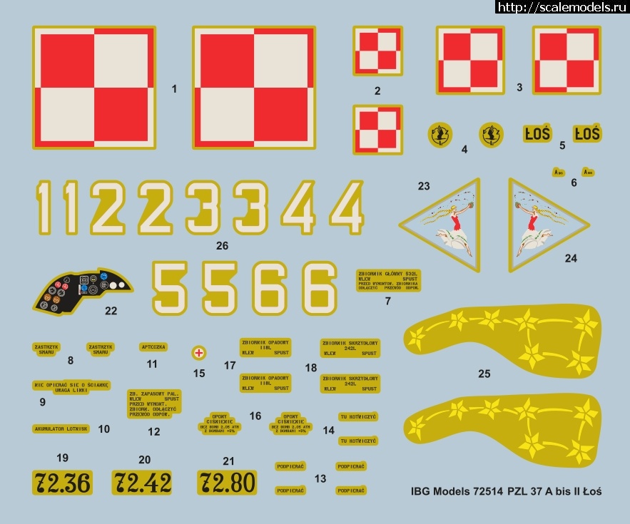  IBG Models 1/72 PZL.37 A bis II Los - 3D-/  IBG Models 1/72 PZL.37 A bis I...(#14900) -   