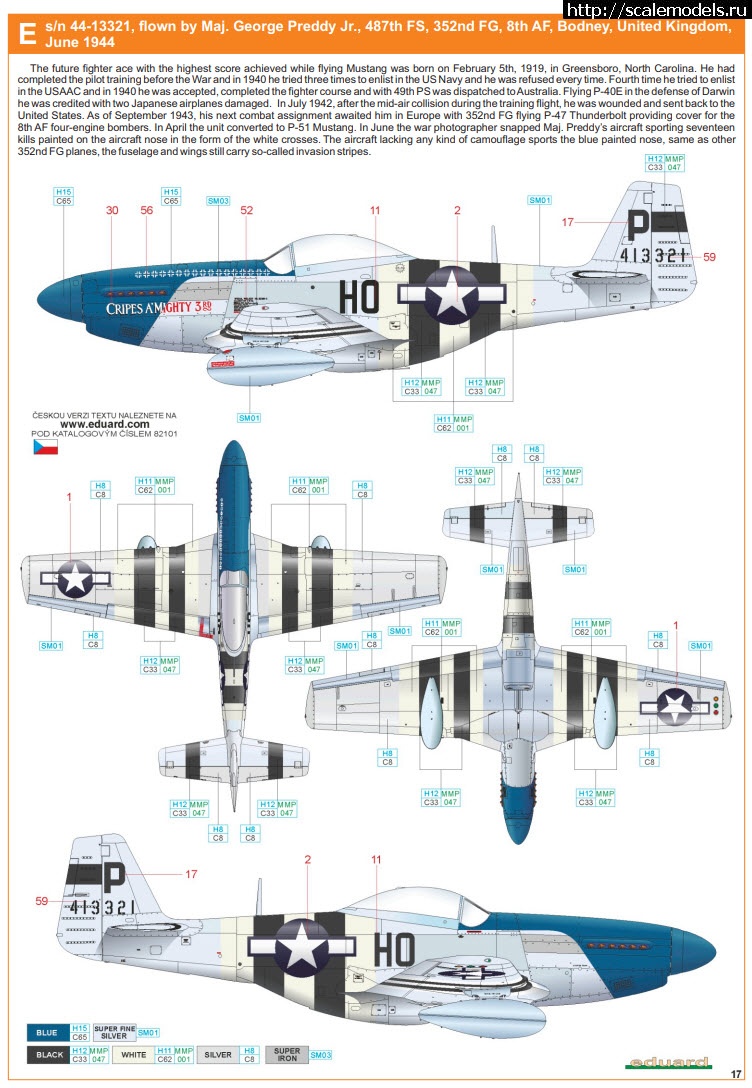 #1677854/ P-51D-5 Mustang, Eduard  1/48 (sL0n /  )  