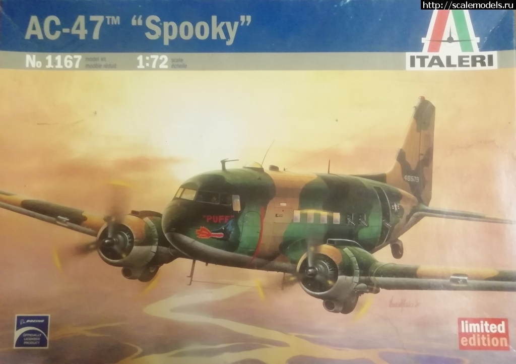 AC-47 "Spooky" 1/72  Italeri  