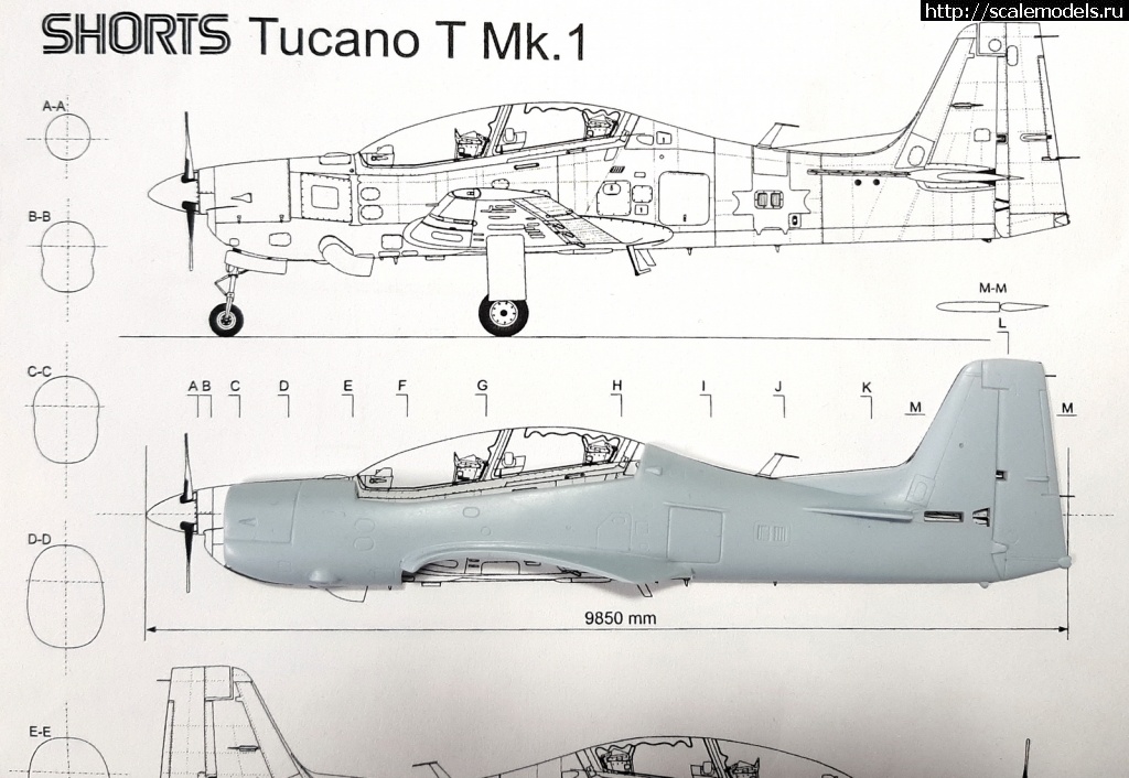 Short Tucano T.1    Airfix 1/72  
