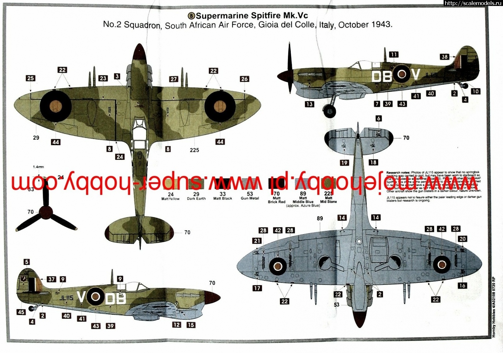 #1726311/ Eduard 1/72 Spitfire Mk.IXe . - !  