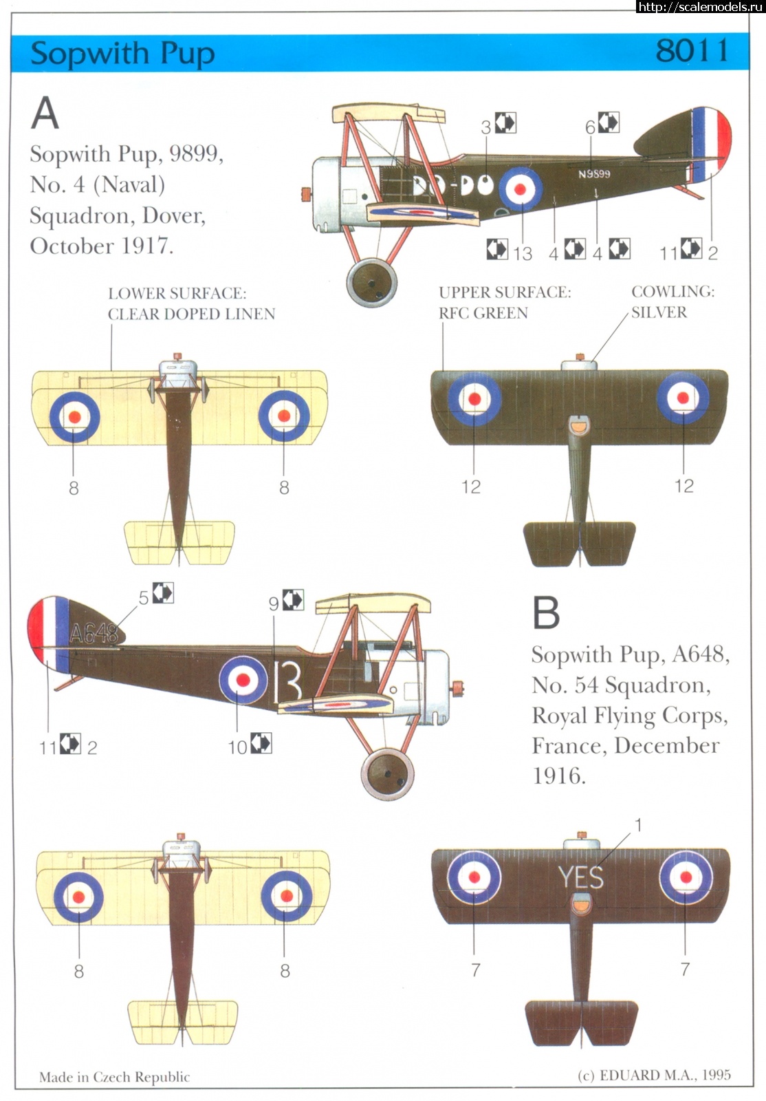 Sopwith Pup - Eduard 1:48 -   