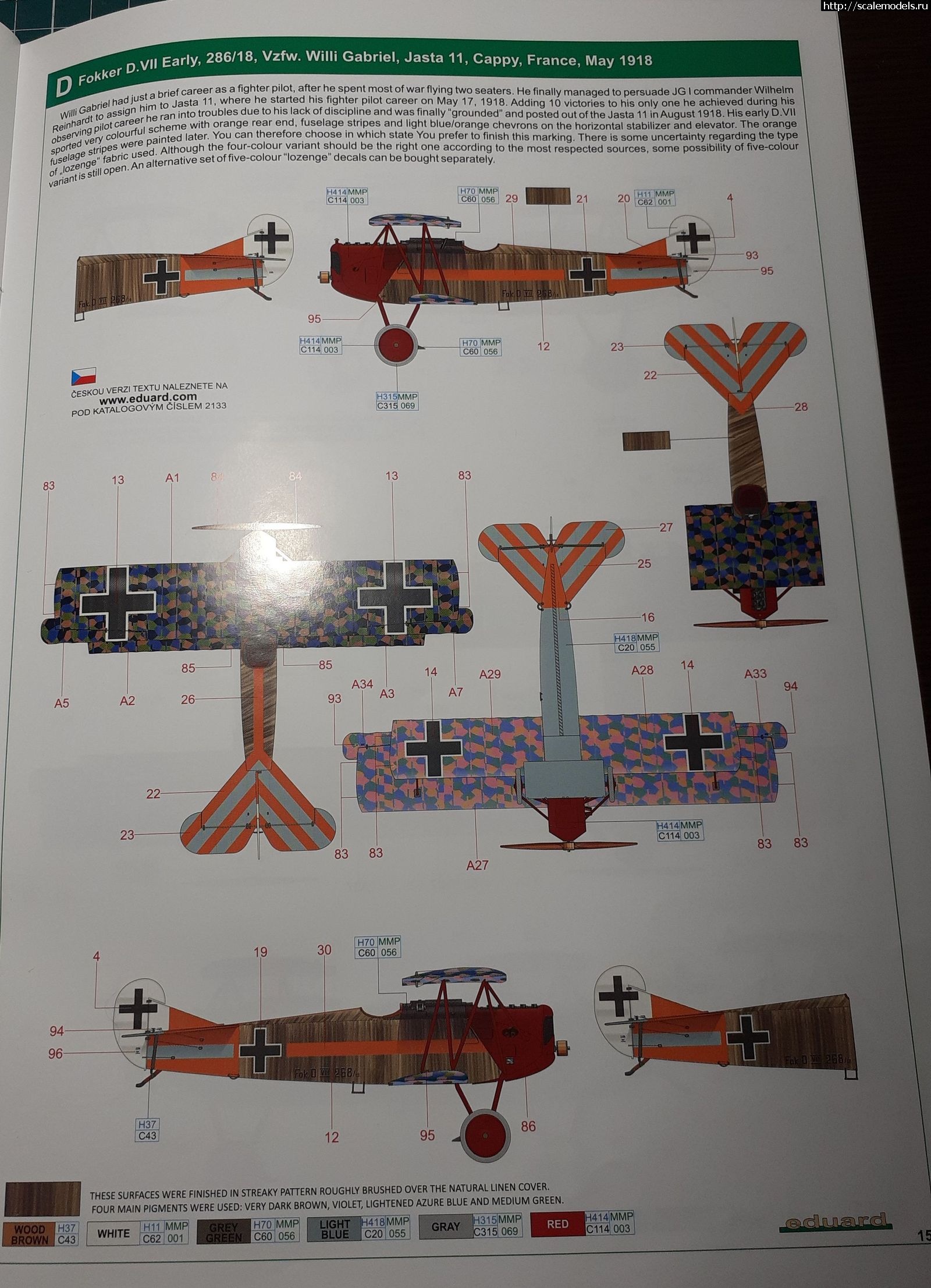 Fokker D.VII (Eduard 1:72) !  