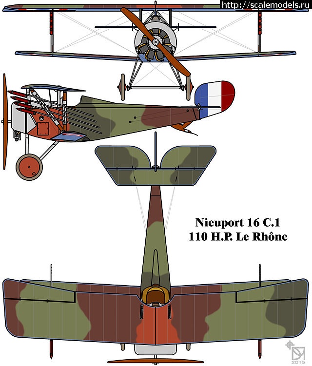 #1734552/ Nieuport XVI Eduard 1/48   