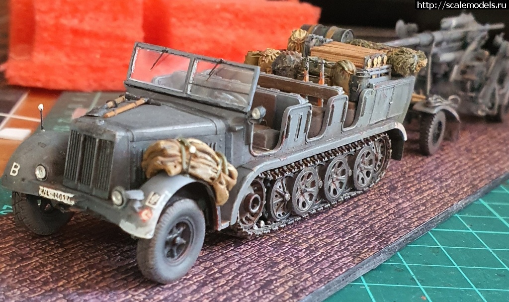 #1736906/ 1/72 Sd.Kfz.7 Orange Hobby+Flak18(+Hasegava)  