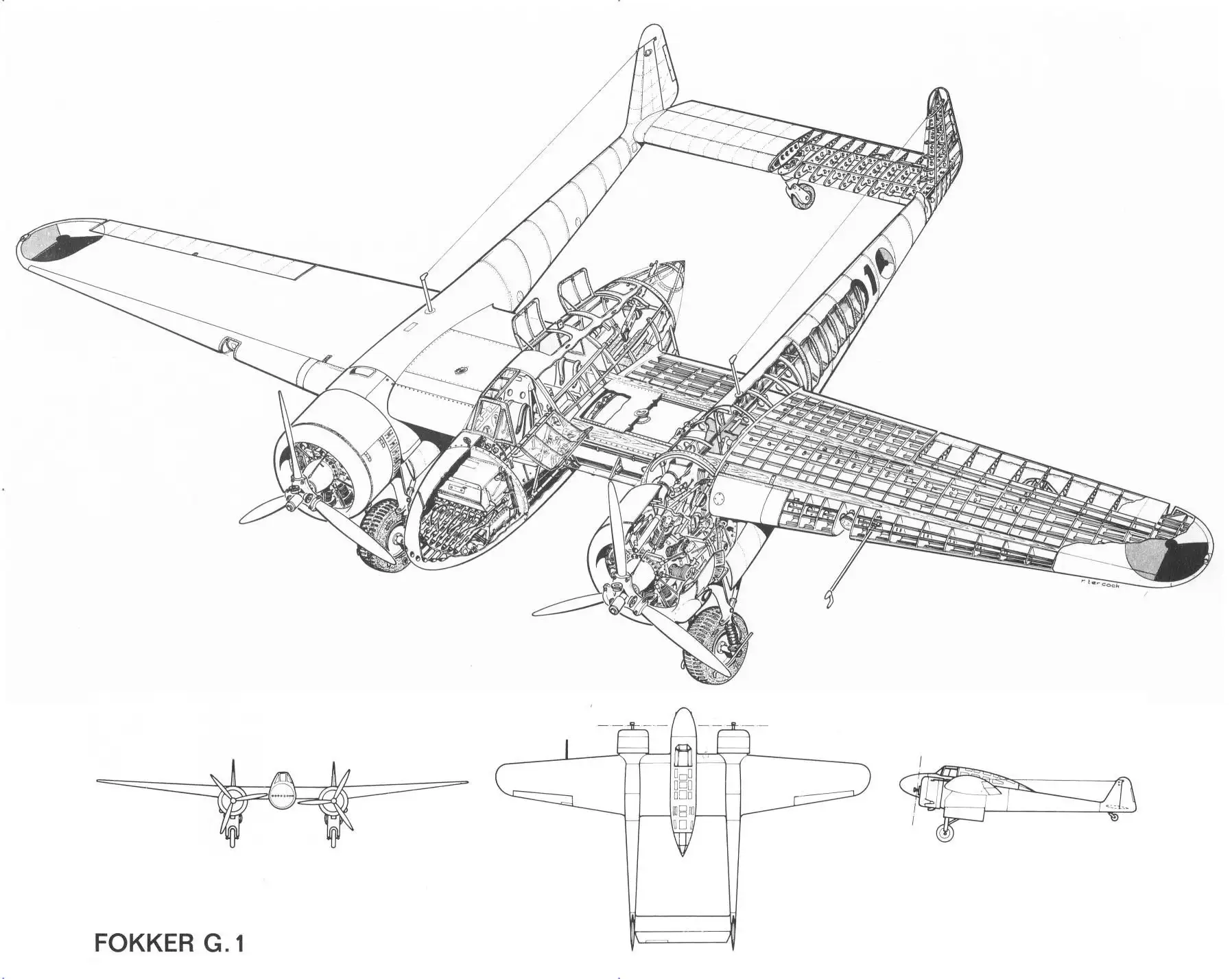 #1791814/ Fokker G-1A  .  