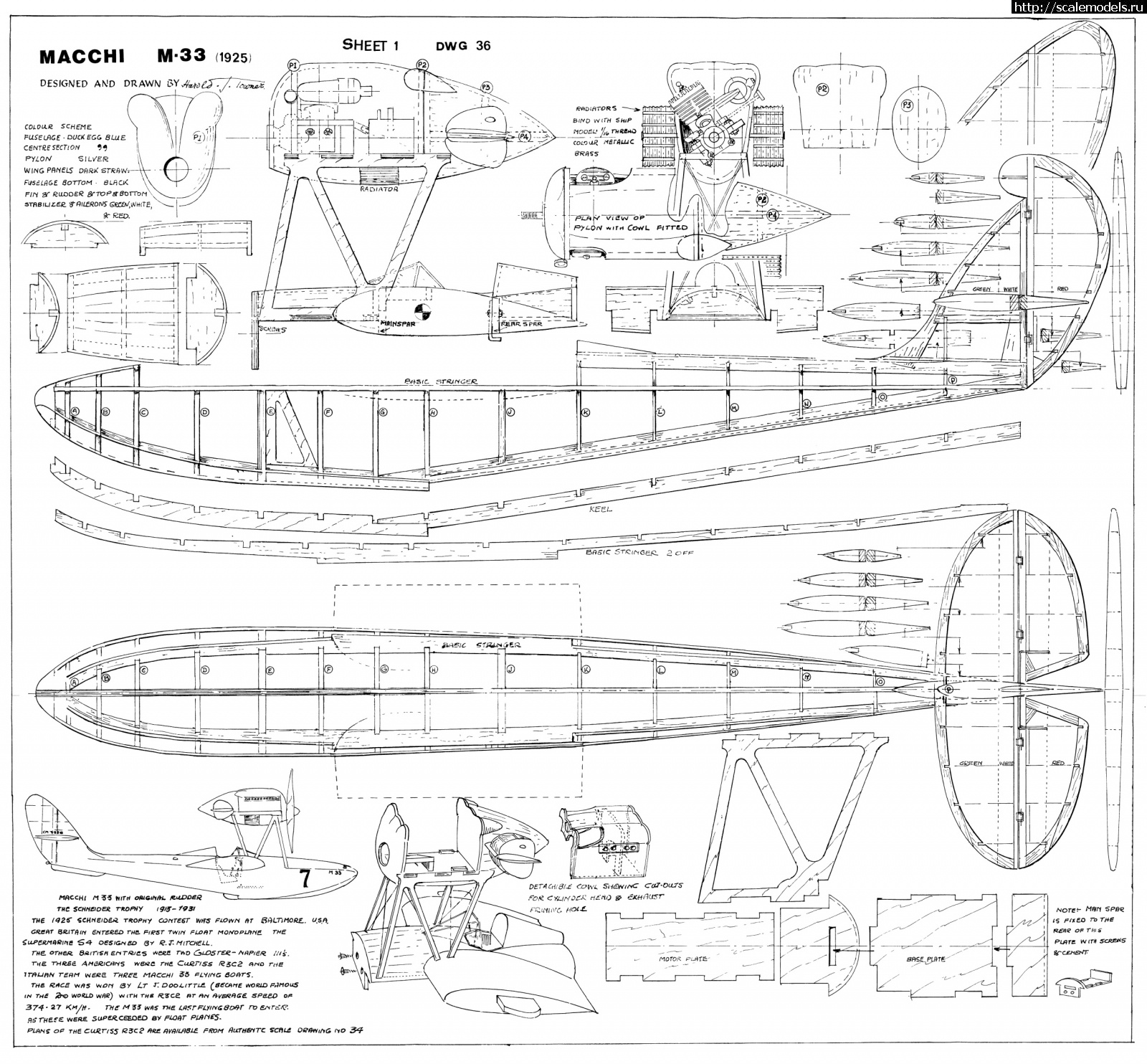 SCHNEIDER THROPHY Macchi M33  