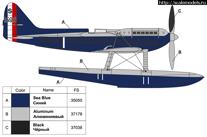 #1830198/ Supermarine S6b 1/72 Novoexport !  